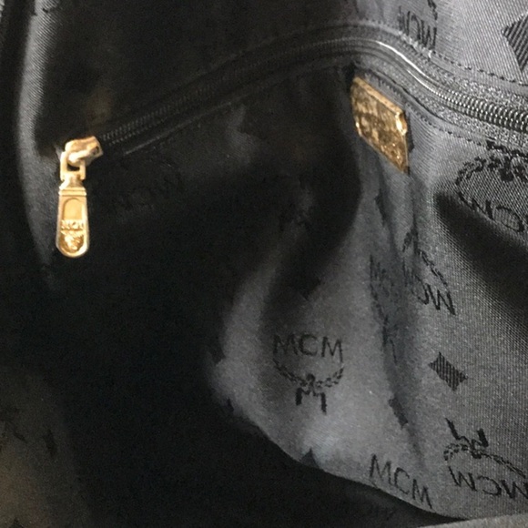 MCM Black and Gold Shoulder Bag - Picture 10 of 14